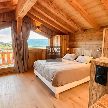 Agane Skis Aux Pieds Jacuzzi Et Vue Montagne * Les Angles